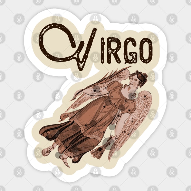 Virgo ))(( Astrological Sign Zodiac Constellation Design Sticker by darklordpug